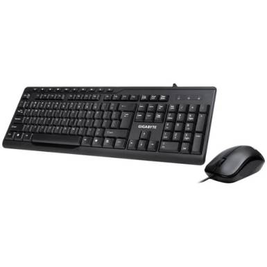 GIGABYTE Vezetékes billentyűzet + Optikai egér KM6300 USB Fekete GK-KM6300 magyar GIGABYTE Vezetékes billentyűzet + Optikai egér KM6300 USB Fekete GK-KM6300 magyar