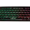 Logilink Illuminated keyboard Black GER ID0138