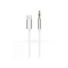 Haffner USB Type-C - 3,5 mm jack audio k&aacute;bel 1 m-es vezet&eacute;kkel - feh&eacute;r PT-5347
