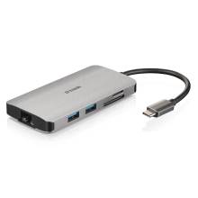 D-Link 8-in-1 USB-C Hub with HDMI/Ethernet/Card Reader/Power Delivery DUB-M810