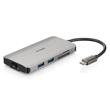 D-Link 8-in-1 USB-C Hub with HDMI/Ethernet/Card Reader/Power Delivery DUB-M810 D-Link 8-in-1 USB-C Hub with HDMI/Ethernet/Card Reader/Power Delivery DUB-M810