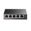 TP-LINK Switch 5x1000Mbps (4xPOE+), Fémházas Asztali, Easy Smart, TL-SG105PE TL-SG105PE