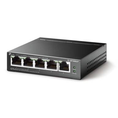 TP-LINK Switch 5x100Mbps (4xPOE), F&eacute;mh&aacute;zas Asztali, TL-SF1005LP TL-SF1005LP