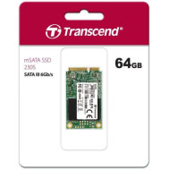 TRANSCEND TS64GMSA230S Transcend 64GB, mSATA SSD 230S, SATA3, 3D TLC, R/W 550/400 MB/s TS64GMSA230S