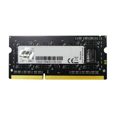 G.SKILL DDR3 4GB 1600MHz CL11 SO-DIMM 1.5V F3-12800CL11S-4GBSQ G.SKILL DDR3 4GB 1600MHz CL11 SO-DIMM 1.5V F3-12800CL11S-4GBSQ