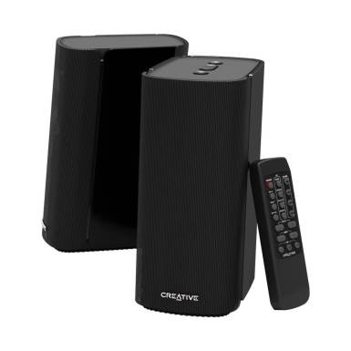 Creative T100 Compact Hi-Fi 2.0 Desktop Speakers for Computers and Laptops Black 51MF1690AA000 Creative T100 Compact Hi-Fi 2.0 Desktop Speakers for Computers and Laptops Black 51MF1690AA000