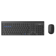 Rapoo 8100M Multi-mode Wireless Keyboard & Mouse Black HU 192502