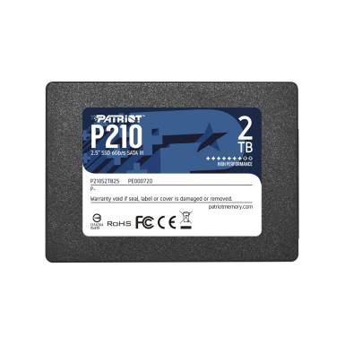 PATRIOT P210 SSD 2TB SATA 3 Internal Solid State Drive 2.5inch P210S2TB25 PATRIOT P210 SSD 2TB SATA 3 Internal Solid State Drive 2.5inch P210S2TB25