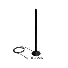 DeLock WLAN 802.11 b/g/n Antenna RP-SMA 6.5 dBi Omnidirectional Joint With Magnetic Stand 88410