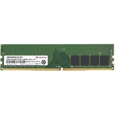 TRANSCEND JetRam 8GB DDR4 3200Mhz U-DIMM 1Rx8 1Gx8 CL19 1.2V JM3200HLB-8G TRANSCEND JetRam 8GB DDR4 3200Mhz U-DIMM 1Rx8 1Gx8 CL19 1.2V JM3200HLB-8G