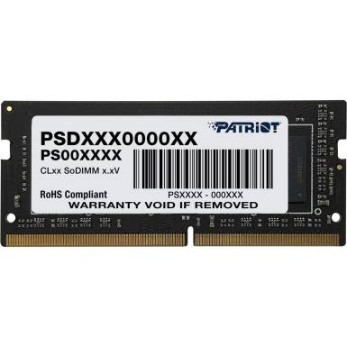 PATRIOT Signature Series DDR4 16GB 2666MHz CL17 SODIMM Single PSD416G266681S PATRIOT Signature Series DDR4 16GB 2666MHz CL17 SODIMM Single PSD416G266681S