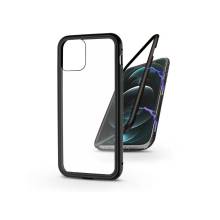 Haffner Apple iPhone 12 Pro Max m&aacute;gneses, 2 r&eacute;szes h&aacute;tlap előlapi &uuml;veg n&eacute;lk&uuml;l - Magneto &nbsp;fekete PT-5840