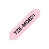 Brother TZe-MQE31 laminált P-touch szalag (12mm) Black on Pastel Pink - 4m TZEMQE31