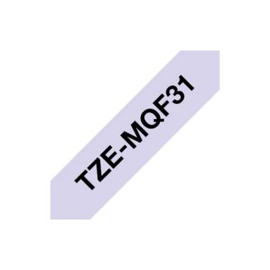 Brother TZe-MQF31 laminált P-touch szalag (12mm) Black on Pastel Purple - 4m TZEMQF31 Brother TZe-MQF31 laminált P-touch szalag (12mm) Black on Pastel Purple - 4m TZEMQF31