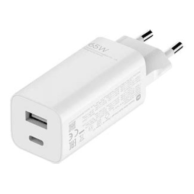 Xiaomi Mi hálózati gyorstöltő adapter, GaN, Type-C, 65W, fehér 29188/ BHR4499GL Xiaomi 52625 XMM65WFCGANEU