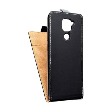 Flip tok szilikon belsővel Xiaomi Redmi Note 9, fekete  Flip szilikon belső 52047