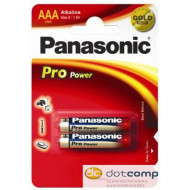 Panasonic 1.5V Alkáli AAA ceruza elem Pro power (2db / csomag) /LR03PPG/2BP/