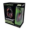 Esperanza Deathstrike EGH420R fekete-piros gamer fejhallgató EGH420R