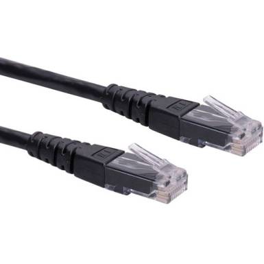 ROLINE UTP CAT6 patch 1m fekete ROLINE UTP CAT6 patch 1m fekete
