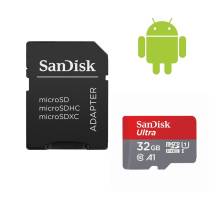 SANDISK MICROSD ULTRA ANDROID K&Aacute;RTYA 32GB, 120MB/s,  A1, Class 10, UHS-I 186503