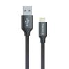COLORWAY Kábel USB - Lightning, 1 m,fekete (CW-CBUL004-BK) CW-CBUL004-BK