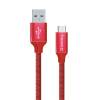 COLORWAY Kábel USB - Type-C 2,1 A, 1 m, piros (CW-CBUC003-RD) CW-CBUC003-RD