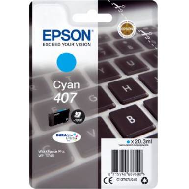 EPSON Patron WorkForce Pro WF-4745DTWF Cyan 20,3 ml C13T07U240 EPSON Patron WorkForce Pro WF-4745DTWF Cyan 20,3 ml C13T07U240