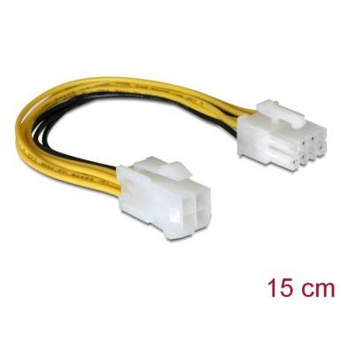 DeLock Cable Power 8pin EPS > 4pin ATX/P4 82405