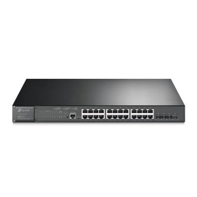 TP-LINK Switch 24x1000Mbps (24xPOE+) + 4x10G SFP+ + 2 konzol port, Menedzselhető, TL-SG3428XMP TL-SG3428XMP