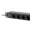 LANBERG power distribution unit PDU 19 1U 16A 9 schuko 3m black PDU-09F-0300-BK