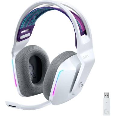LOGITECH Headset 2.0 - G733 Lightspeed RGB Gaming Vezeték Nélküli, Fehér 981-000883 LOGITECH Headset 2.0 - G733 Lightspeed RGB Gaming Vezeték Nélküli, Fehér 981-000883