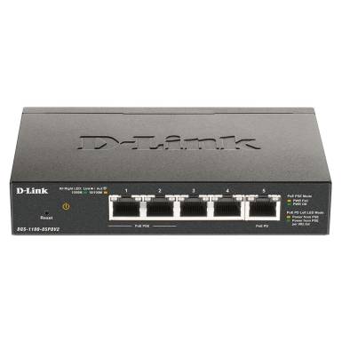 D-LINK Switch 5x1000Mbps(2xPOE) Fémházas Asztali Menedzselhető, DGS-1100-05PDV2 DGS-1100-05PDV2 D-LINK Switch 5x1000Mbps(2xPOE) Fémházas Asztali Menedzselhető, DGS-1100-05PDV2 DGS-1100-05PDV2