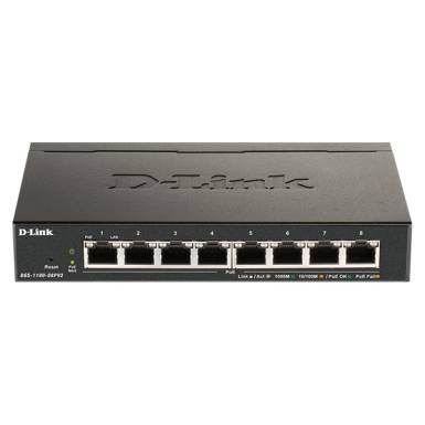D-LINK Switch 8x1000Mbps (8xPOE) Fémházas Asztali Menedzselhető, DGS-1100-08PV2 DGS-1100-08PV2 D-LINK Switch 8x1000Mbps (8xPOE) Fémházas Asztali Menedzselhető, DGS-1100-08PV2 DGS-1100-08PV2