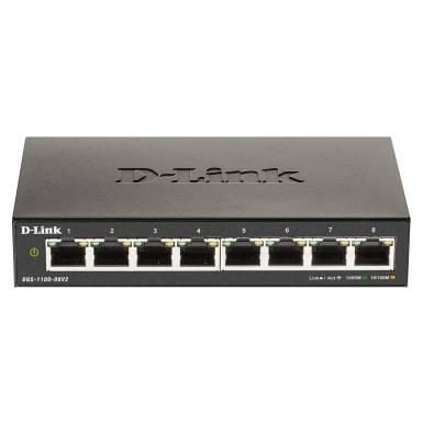 D-LINK Switch 8x1000Mbps Fémházas Asztali Menedzselhető, DGS-1100-08V2/E DGS-1100-08V2/E D-LINK Switch 8x1000Mbps Fémházas Asztali Menedzselhető, DGS-1100-08V2/E DGS-1100-08V2/E