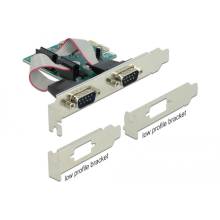 DELOCK PCI-E Bőv&iacute;tők&aacute;rtya 2x Soros RS-232 port 90007
