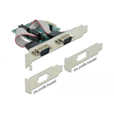 DELOCK PCI-E Bővítőkártya 2x Soros RS-232 port 90007 DELOCK PCI-E Bővítőkártya 2x Soros RS-232 port 90007