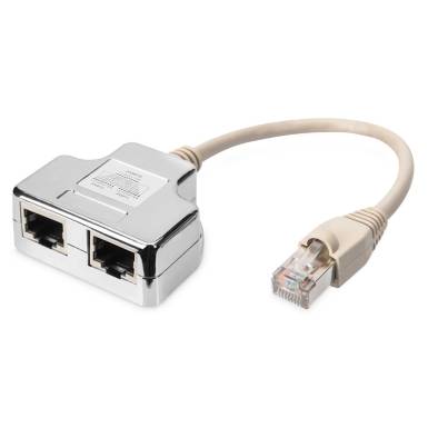 Assmann CAT 5e, 2x 1:1, patch cable adapter, shielded AT-AG CX2 Assmann CAT 5e, 2x 1:1, patch cable adapter, shielded AT-AG CX2