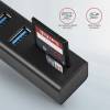 AXAGON HMA-CR3A USB3.2 multiport Hub 3-port + SD/microSD metal HMA-CR3A