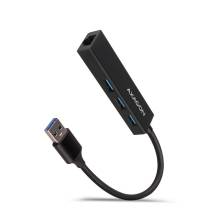 AXAGON HMA-GL3A USB3.2 multiport Hub 3-port + LAN metal black HMA-GL3A