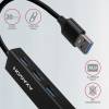 AXAGON HMA-GL3A USB3.2 multiport Hub 3-port + LAN metal black HMA-GL3A