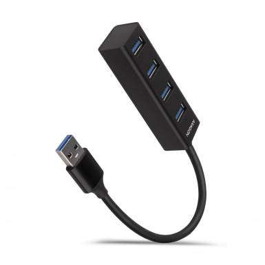 AXAGON HUE-M1A USB3.2 Hub 4-port metal black HUE-M1A AXAGON HUE-M1A USB3.2 Hub 4-port metal black HUE-M1A