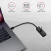 AXAGON HUE-M1C USB3.2 Type-C Hub 4-port metal black HUE-M1C