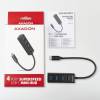 AXAGON HUE-M1C USB3.2 Type-C Hub 4-port metal black HUE-M1C
