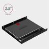 AXAGON RHD-125B Bracket to 3,5" position metal, for 1x 2,5" drive Black RHD-125B