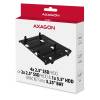 AXAGON RHD-435 Bracket to 5,25" position metal, for 4x 2,5" Black RHD-435