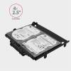 AXAGON RHD-435 Bracket to 5,25" position metal, for 4x 2,5" Black RHD-435