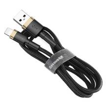 Baseus Cafule K&aacute;bel tart&oacute;s nylon fonott USB / Lightning 1.5A 2M fekete CALKLF-C19