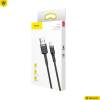 Baseus Lightning Cafule iPhone Adat- &eacute;s t&ouml;ltők&aacute;bel 1.5A 2m Sz&uuml;rke + Fekete CALKLF-CG1