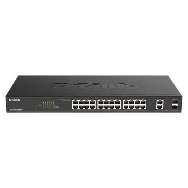 D-LINK Switch 24x1000Mbps (24xPOE) + 2xGigabit kombó SFP Fémházas Menedzselhető Rackes, DGS-1100-26MPV2 DGS-1100-26MPV2 D-LINK Switch 24x1000Mbps (24xPOE) + 2xGigabit kombó SFP Fémházas Menedzselhető Rackes, DGS-1100-26MPV2 DGS-1100-26MPV2