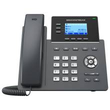 GRANDSTREAM IP Telefon 3 vonalas Carrier-Grade, HD LCD kilejző POE, GRP 2603P GRP 2603P